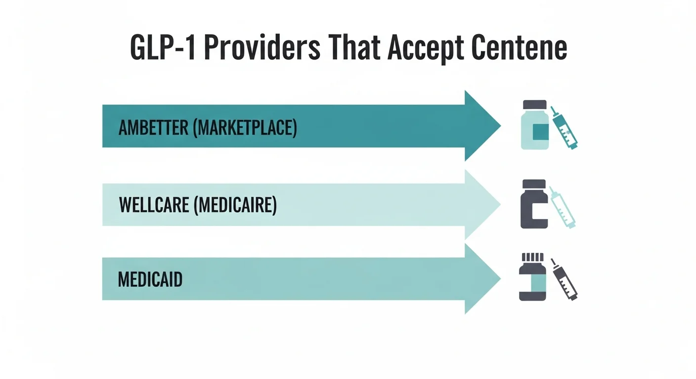 GLP-1 providers that accept Centene in 2026 — coverage paths for Ambetter Marketplace, Wellcare Medicare, and Centene Medicaid